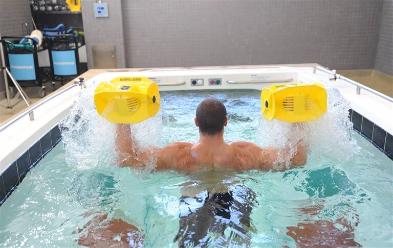铁人三项训练水重量池训练